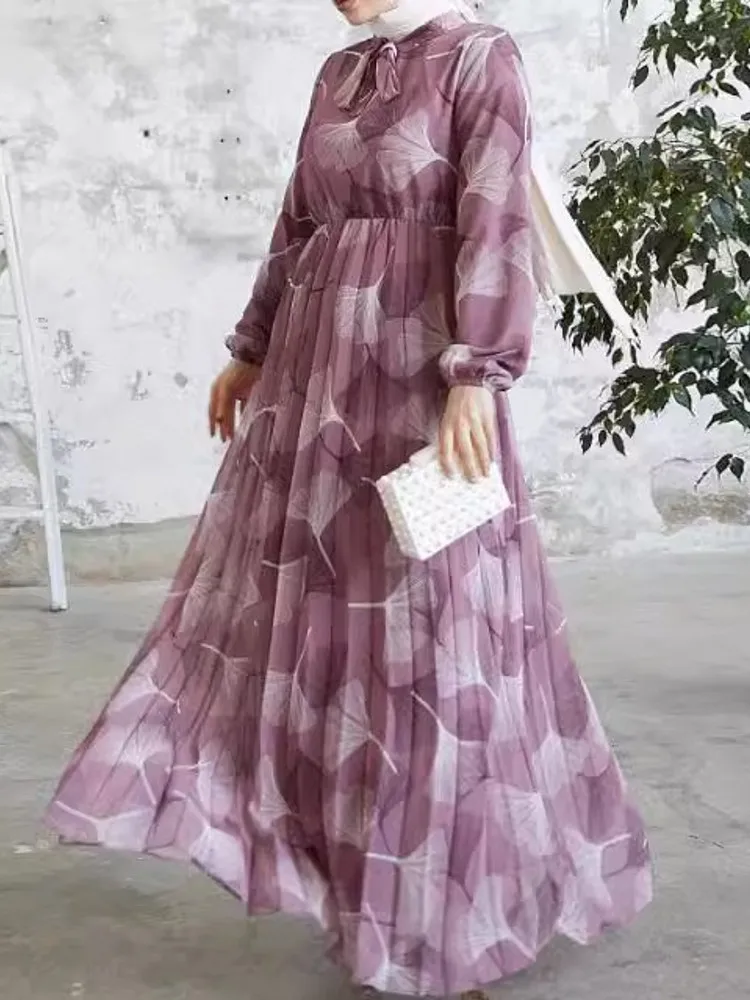 African Dresses For Women Elegant Polyester 2024 New Muslim Fashion Abayas Dashiki Robe Kaftan Long Maxi Dress Turkish Africa