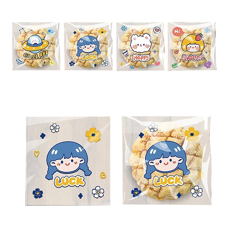 100pcsTransparent Plastic Bag Thank You Self-adhesive Bags For Homemade Party Gifts Beads Earrings Bag DIY Jewelry Packaging Bag - view 5