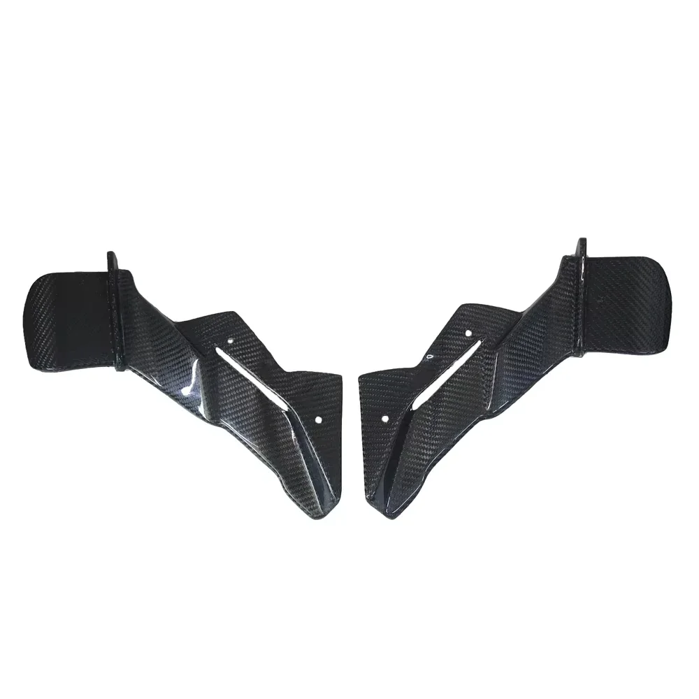 

For Kawasaki ZX-6R ZX6R 2024-2025 Carbon Fiber Motorcycle Front Spoiler Wing Front Winglet Lip Fairing Small Wing Accessories