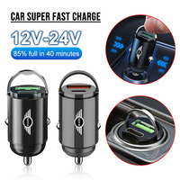 Car Styling Car Charger USB Type-C Fast Charging Power Adapter for Mini Cooper One JCW F54 F55 F56 F57 F60 R52 R53 R55 R56 R57
