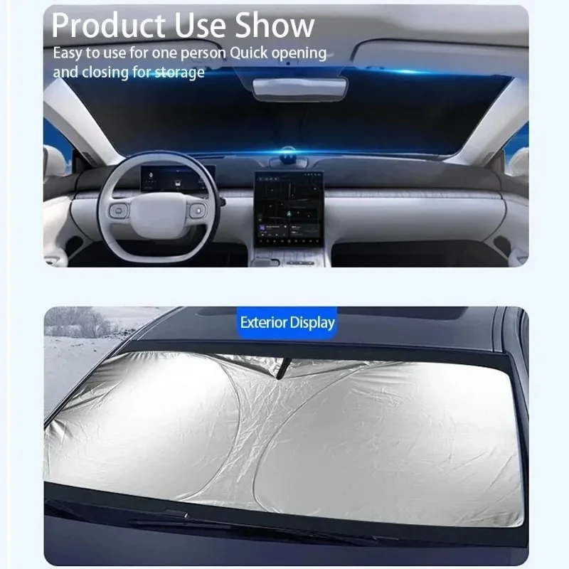 

Car sunshade, front gear, sunshade, heat shield, front windshield suitable for Citroen C2, C3, C5, X7, C4, Picasso