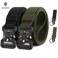 Men's Belt Outdoor Hunting Tactics Belt Multi functional Buckle Nylon Belt High Quality Marine Corps Canvas Belt 125cm