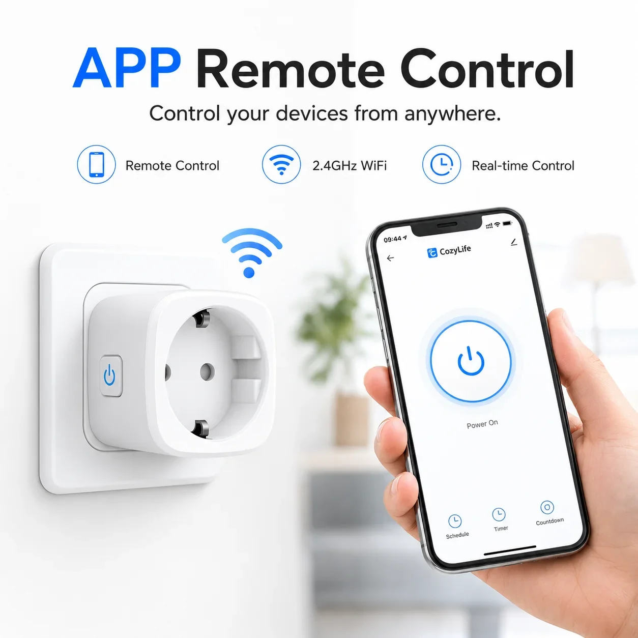 Smart Plug 16A Wifi EU Smart Socket With Timing Function Remote Control Voice Control Via Alexa Google Home Yandex Alice