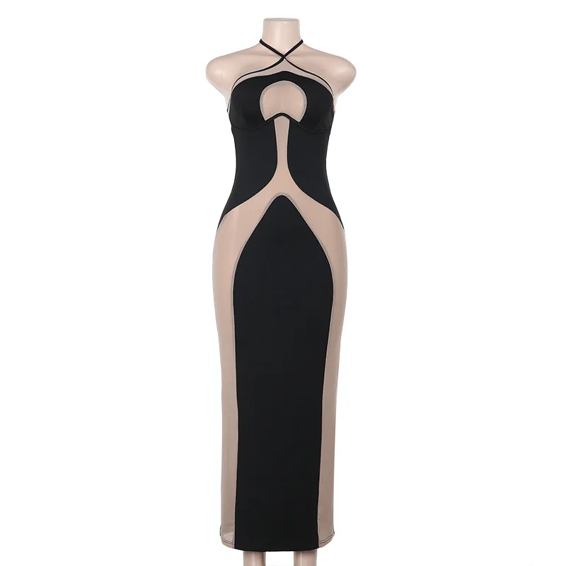 green emerald velvet dress Dolly Luxury Green Sleeveless Slim Fit High Waist Sexy Dinner Date Dress-KRASS M / Green