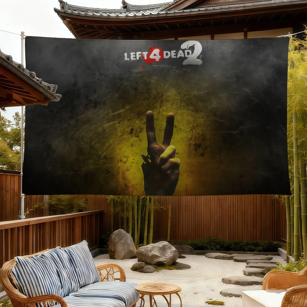 Dead Game L-Left 2 flag 4 For Room Dorm Camping Picnic Art Style Garage Bar wall Decoration Banner