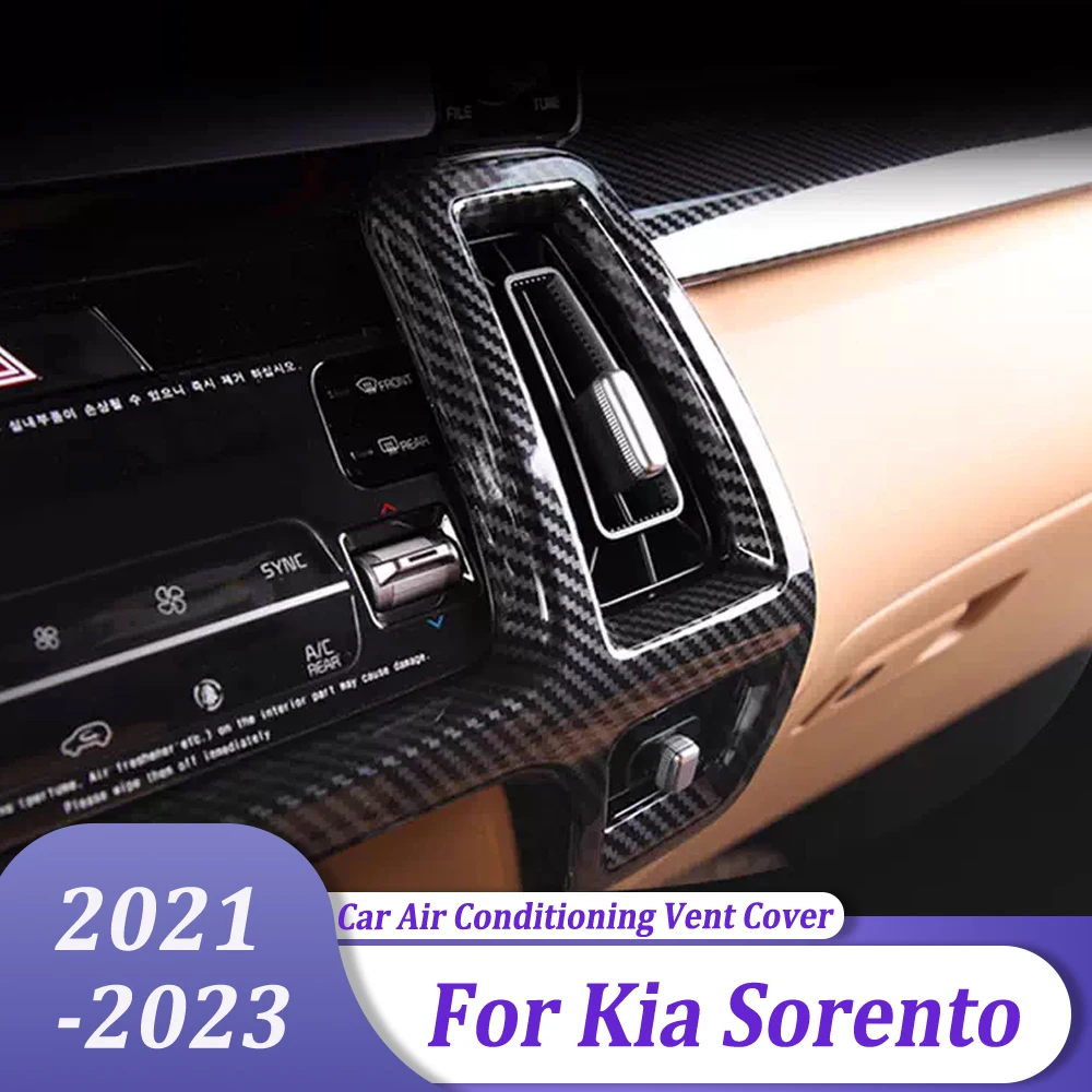 

Center Console Air Conditioning Vent AC Outlet Cover Trim Car Stickers Accessories For Kia Sorento MQ4 2021 2022 2023