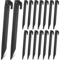 Plastic Tent Stakes 9 Inch Heavy Duty Pegs Spike Hook Stakes Light Safe Tent Stakes Garden Decorations Camping Outdoor Lawn Tarp