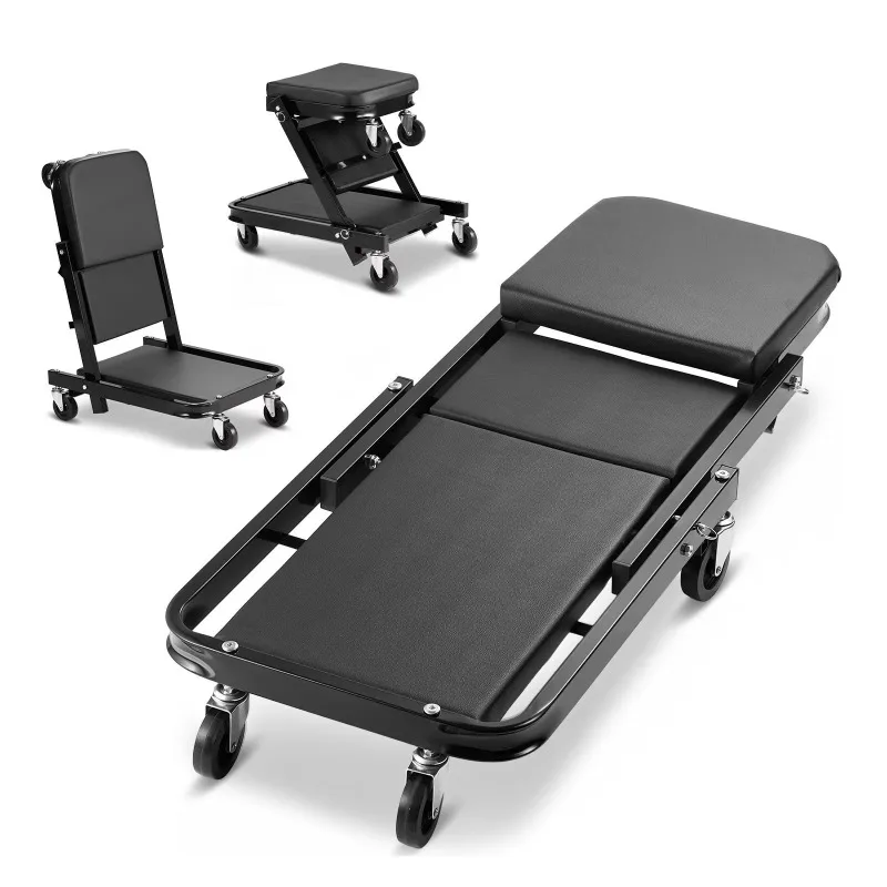 Heavy-duty 3-in-1 mechanical roller cart with 6 universal wheels