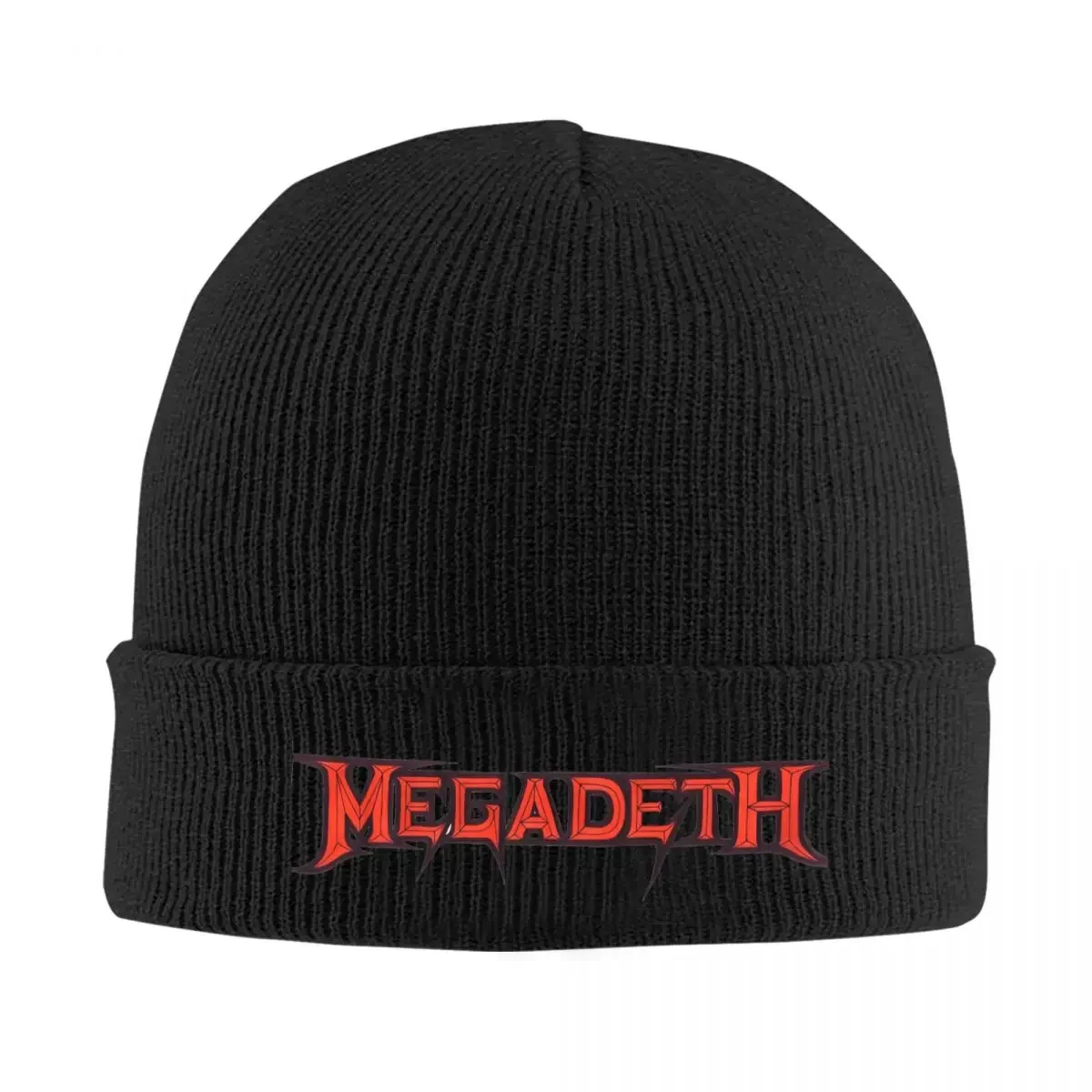 Megadeths Beanie Hats logo Skullies Beanies Hippie Warm Men Women Caps Autumn Graphic Street Y2K Bonnet Hats Gift Idea