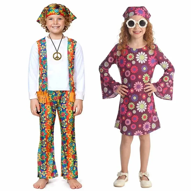 fantasia-de-halloween-boemia-hippie-unissex-anos-60-70-disco-estampa-floral-para-natal-role-play-e-festas
