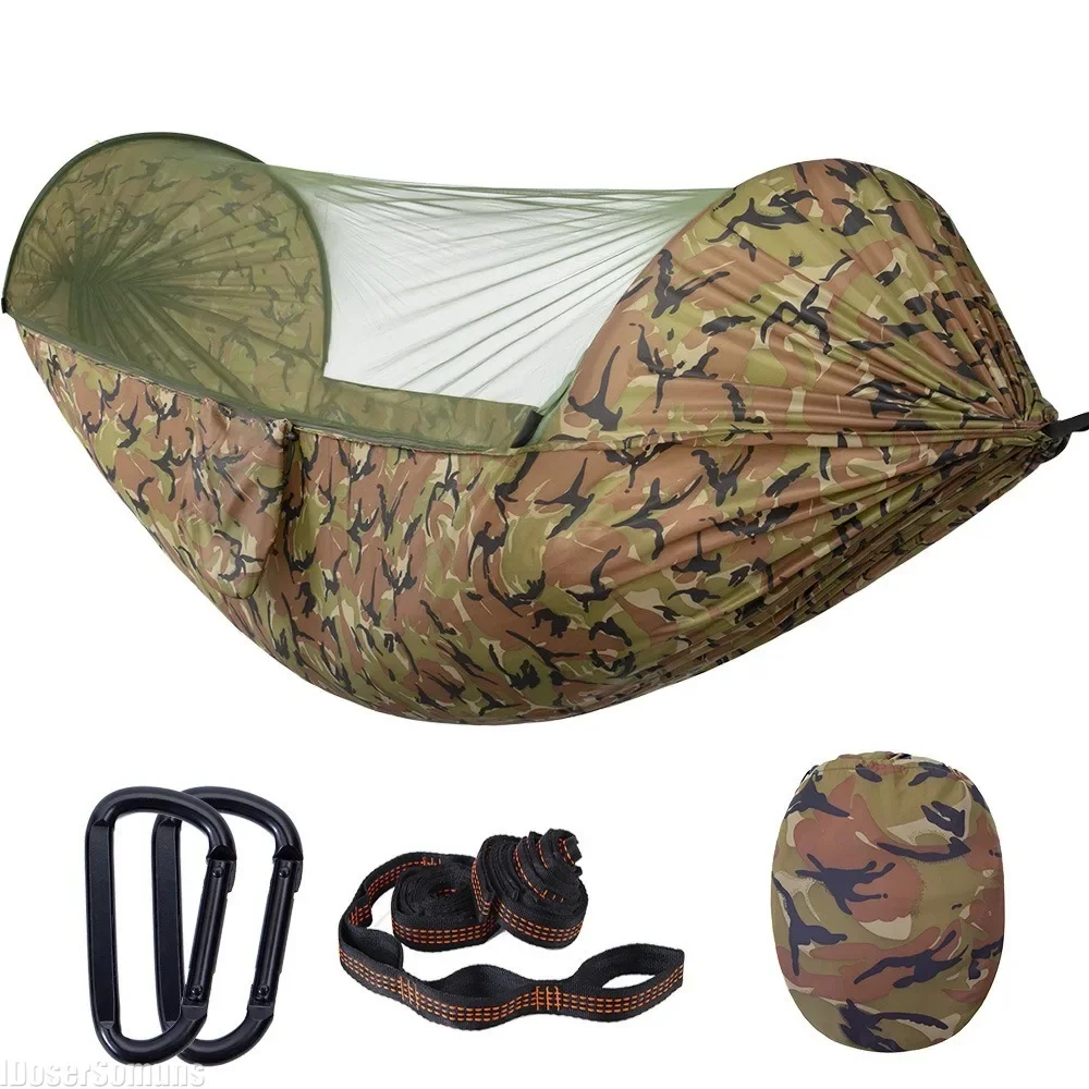 

Nylon Swing Hammock Tent Durable Waterproof Anti Mosquito Hanging Hammock Portable Survival Outdoor Camping Equipment Furniture