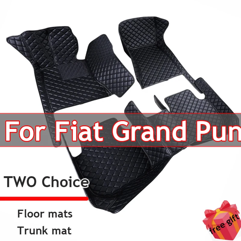 Car Floor Mats For Fiat Grand Punto Project 199 2005~2009 3door Tapetes Para Carro Alfombrillas Coche Car Mats Car Accessories