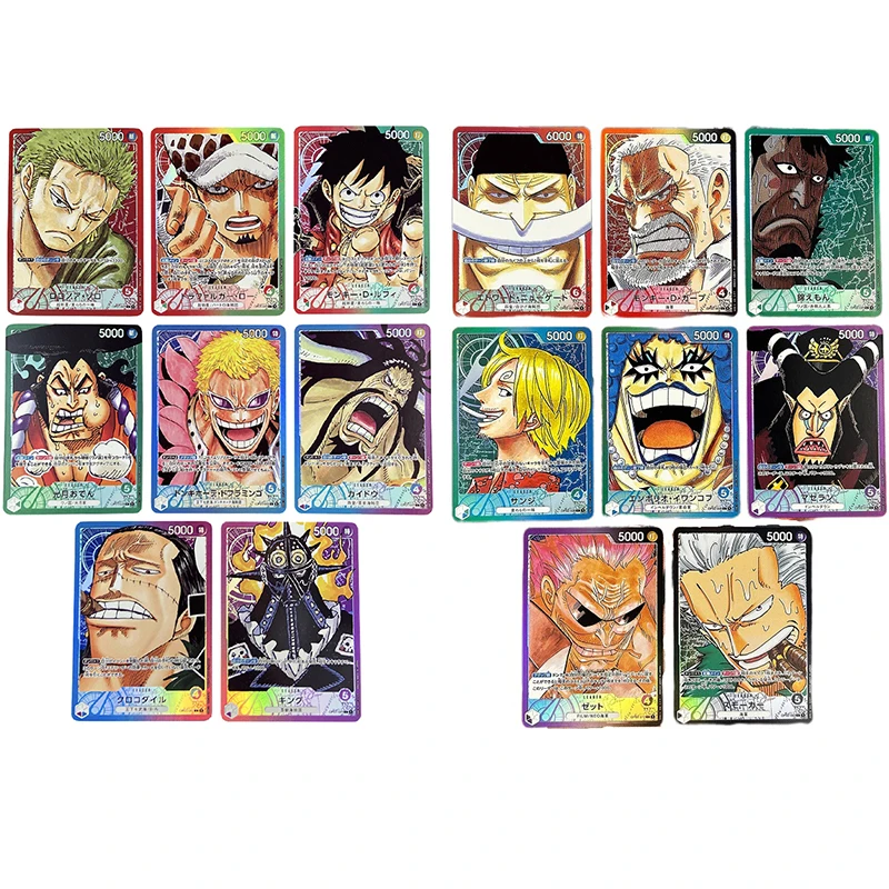 Anime Cards One Piece Replica OPCG Shanks Luffy Roronoa Zoro Japanese Version Hobby Collectibles Game Anime Collection Cards