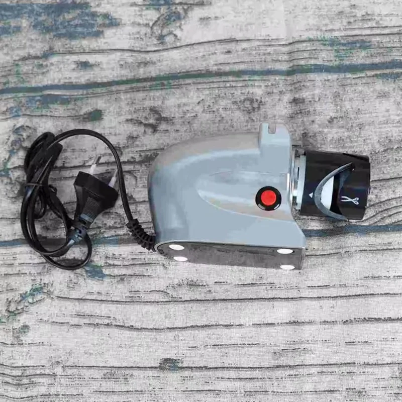 Sharpener Household Fully Automatic Electric Sharpening Light Home Kitchen Sharpening Tool (EU Plug)-A50M