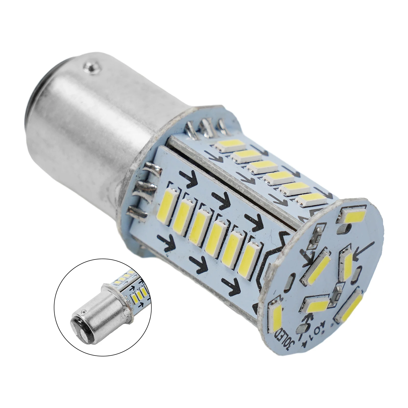 1x Strobe Flash 1157 LED Bulbs Car Tail Brake Light Auto Turn Signal Lamp Bulb White Blue Red Brake Light Bulb Car Part