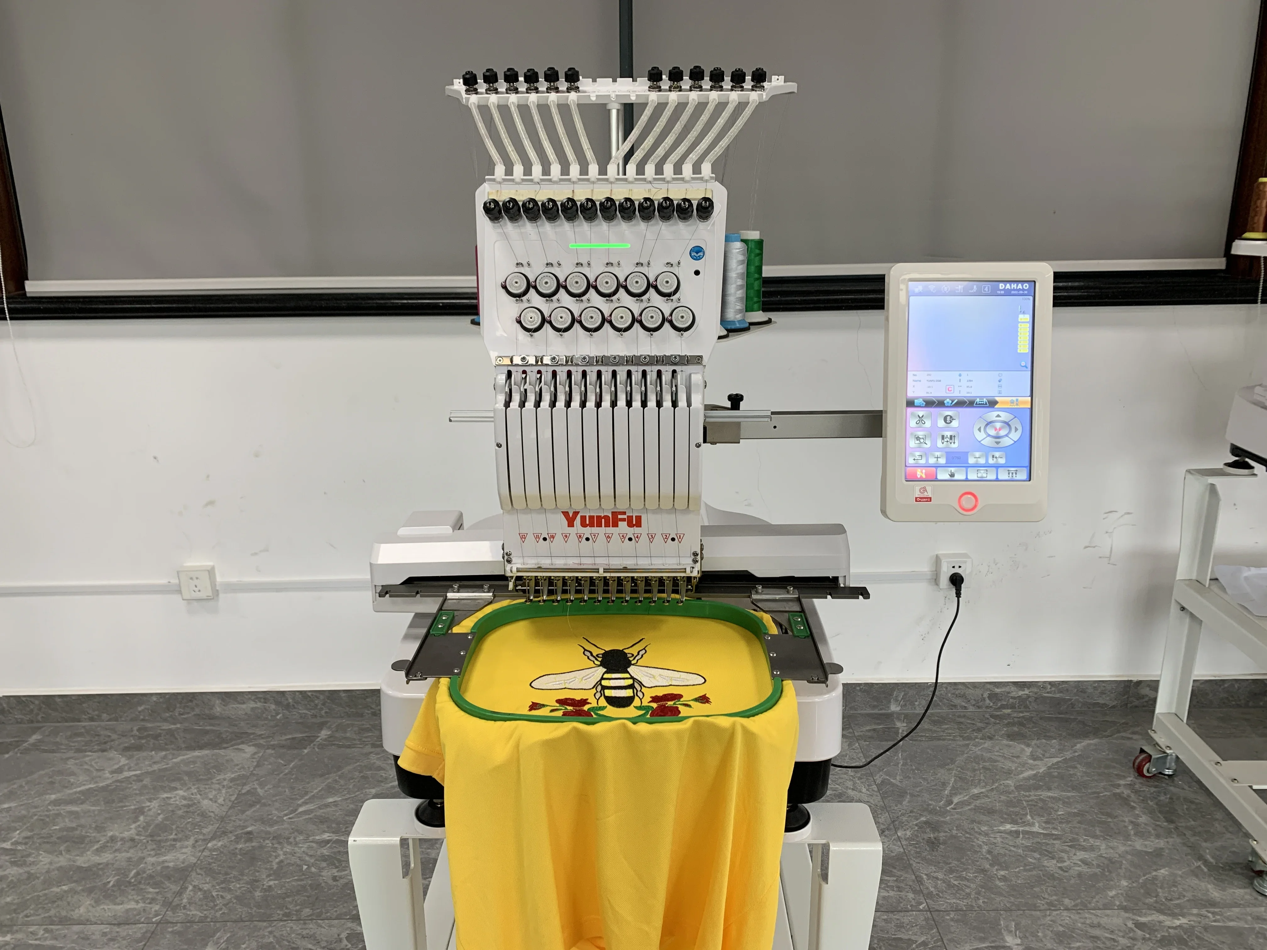 2 Years Warranty Single Head 12 15 Needles Embroidery Machine Computerized 240*400 Mm Embroidery Machine For Sale