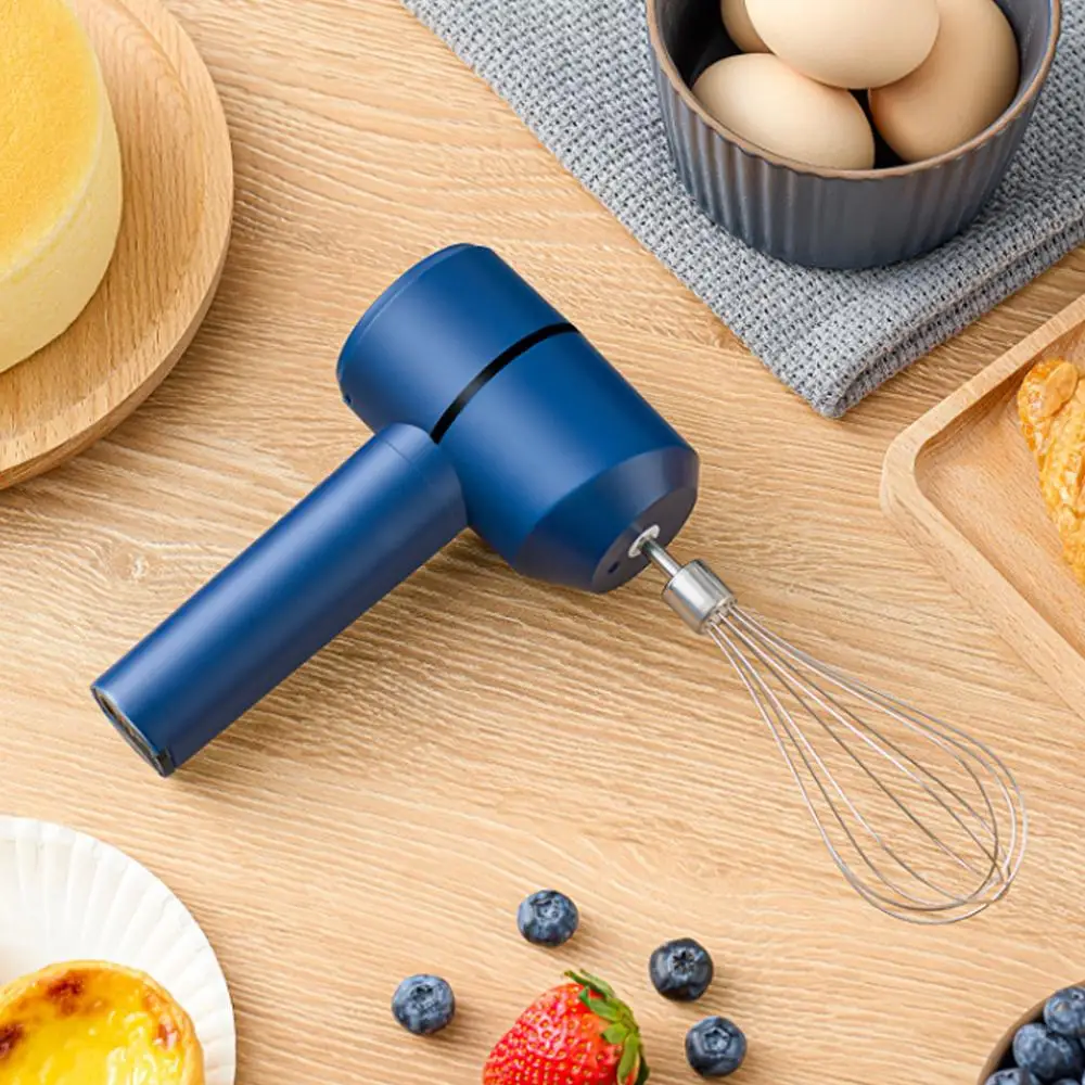 Liquidificador portátil misturador de cozinha batedor de leite batedor de ovo bambu amassar misturador matcha misturador elétrico bolo batedor escova cozimento e3i3