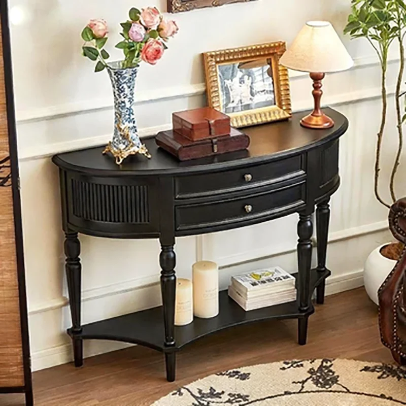 طاولة وحدة التحكم المزخرفة الفرنسية الكلاسيكية العملية قسط العصرية طاولة وحدة التحكم أنيقة وأثاث المكتب الكبير غرفة المعيشة