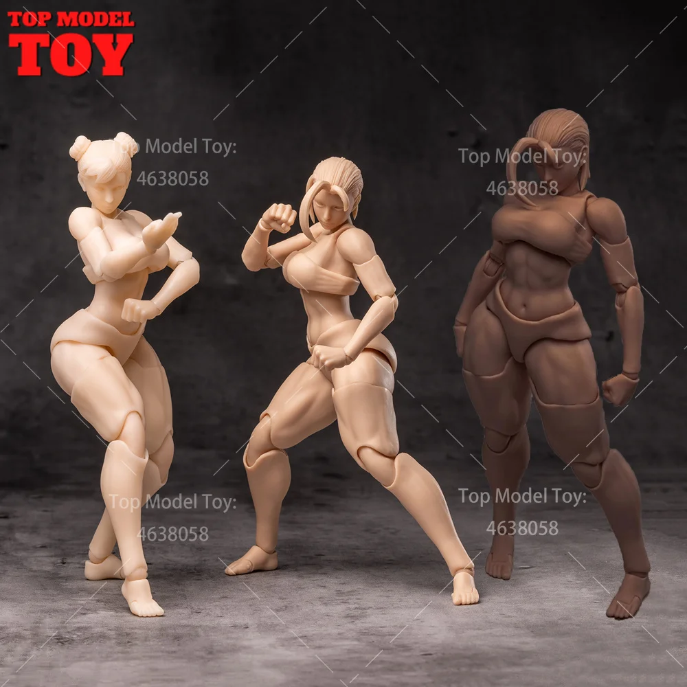 

WHALE WORKS WW01/02 1/12 Super Flexible Fat Legs Girl Joint Body Movable Eye Head 6'' Female Soldier Action Figure Dolls Model