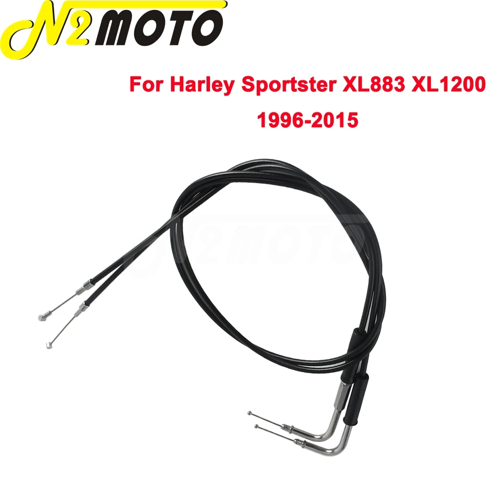

Throttle Line 90cm 110cm 130cm 150cm For Harley Sportster XL1200 XL883 1996-2015 Motorcycle Black Accelerator Control Oil Line