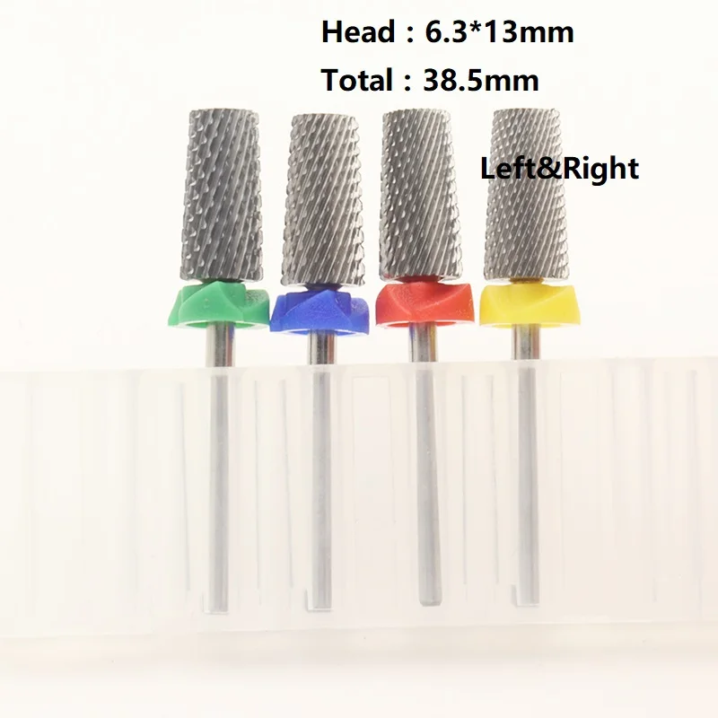 Quality!Left and Right 5In1 Tungsten Carbide Nail Drill Bit Milling Eletric Manicure Machine Equipment Cuticle Clean Burr Dental