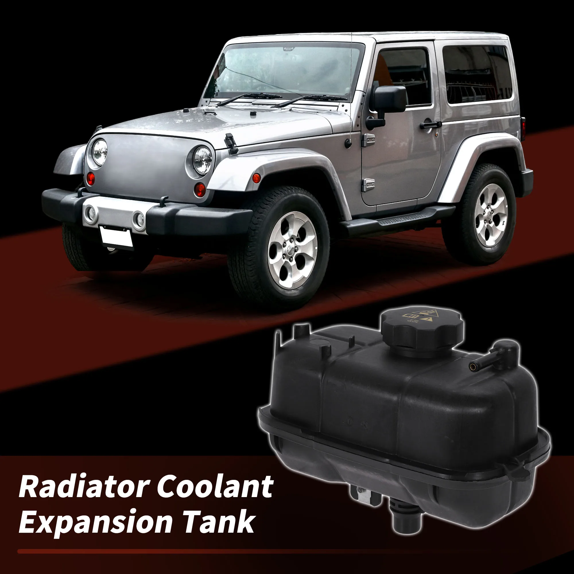 

UXCELL Coolant Expansion Reservoir Tank for Jeep Wrangler 2.0L L4 19-23 No.68364312AA