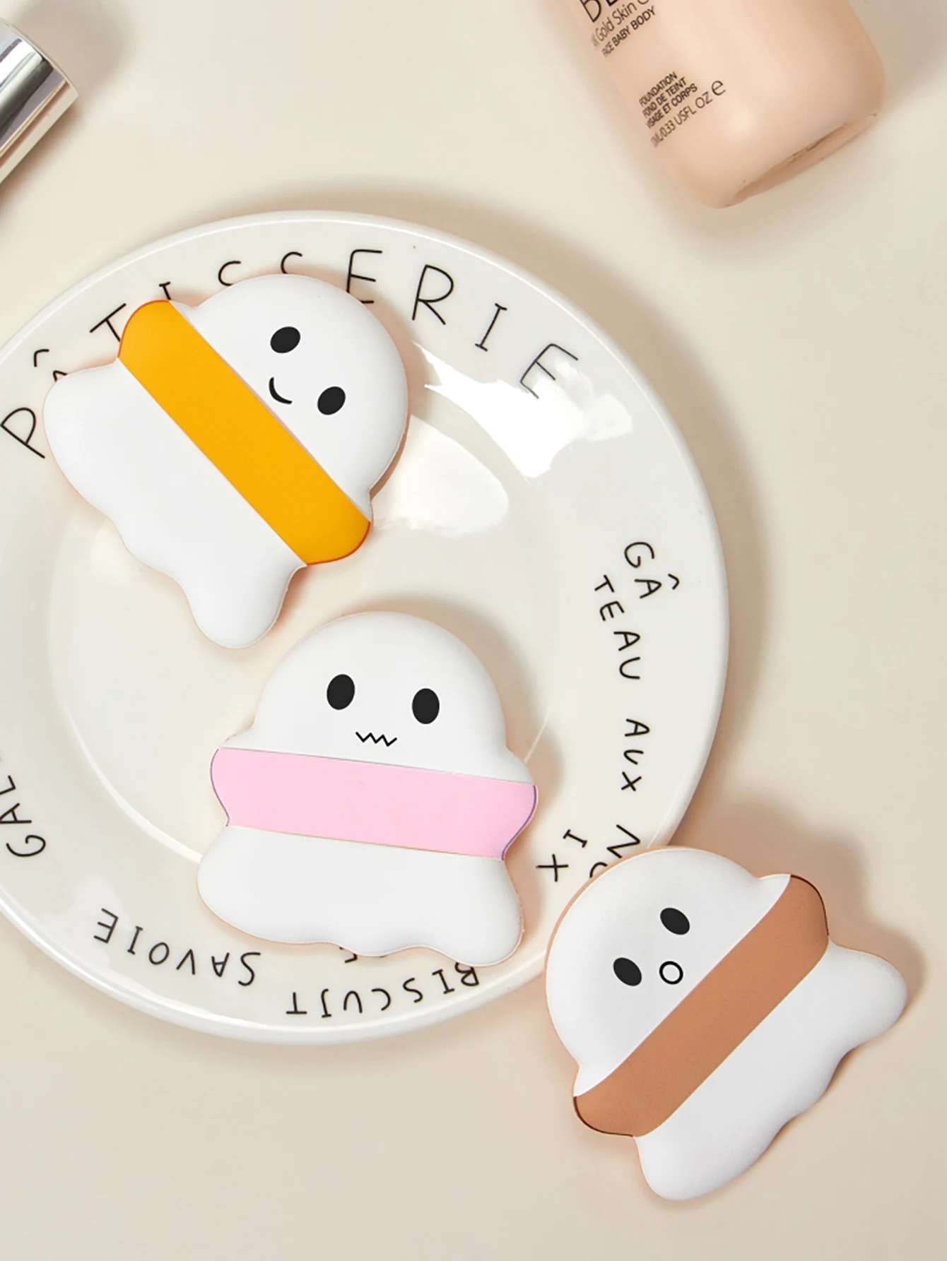 Nuvens bonitos cosméticos puff almofada de ar beleza esponja lavagem rosto puff feminino fundação em pó maquiagem beleza esponja makup esponja