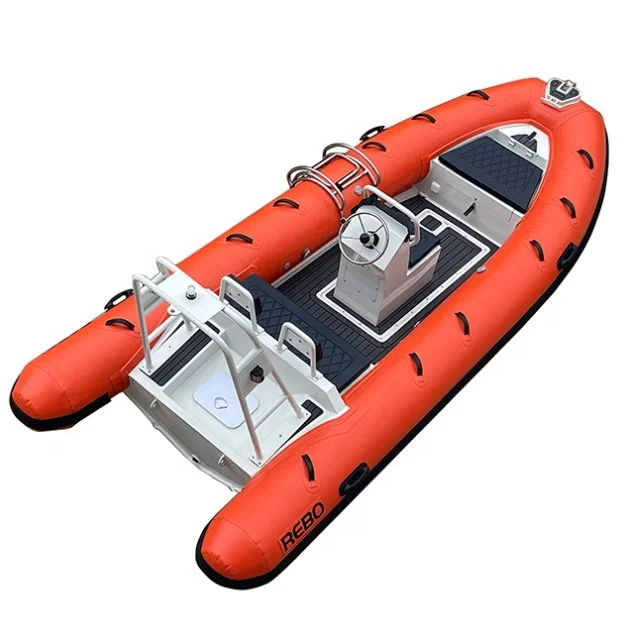 

16ft Semi Rigid Aluminum RIB 480 PVC/Hypalon Inflatable RIB Boat For Fishing Saltwater
