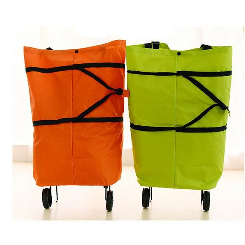 Reusable Shopping Bag Oxford Shopping Trolley Bag On Wheels Bags Canvas Shopping Bag Bolsa de compras large shopping tote