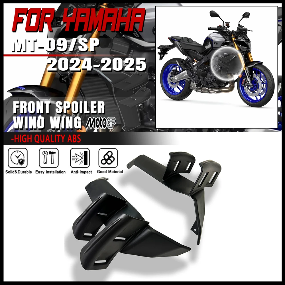 

Для YAMAHA MT-09/SP 2024 2025 передний спойлер нижний спойлер MT09 GEN 4 2024-2025 боковое крыло боковой спойлер передние спицы