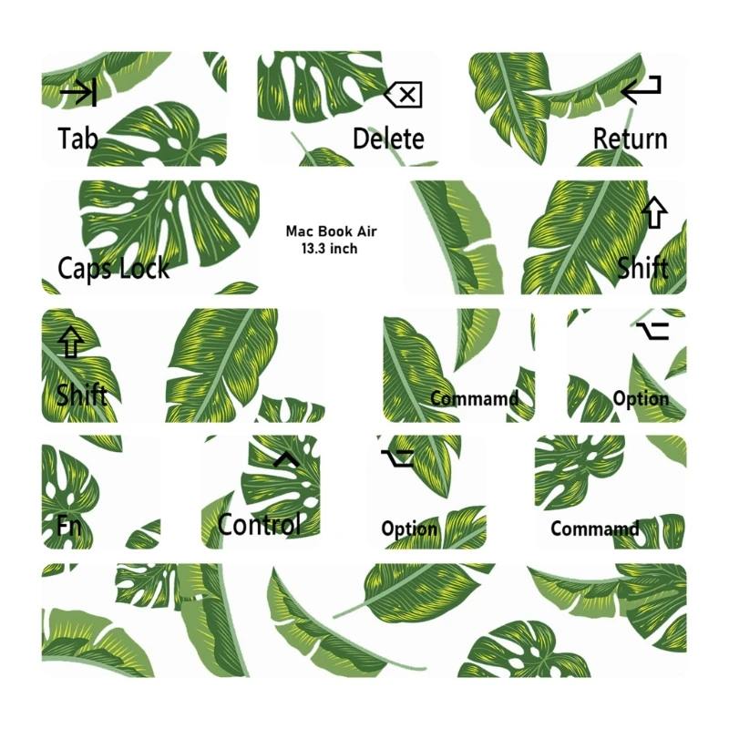 โน้ตบุ๊คแป้นพิมพ์ภาษาอังกฤษสติกเกอร์สติกเกอร์ปุ่มสำหรับ macair สติกเกอร์คอมพิวเตอร์ Dropship