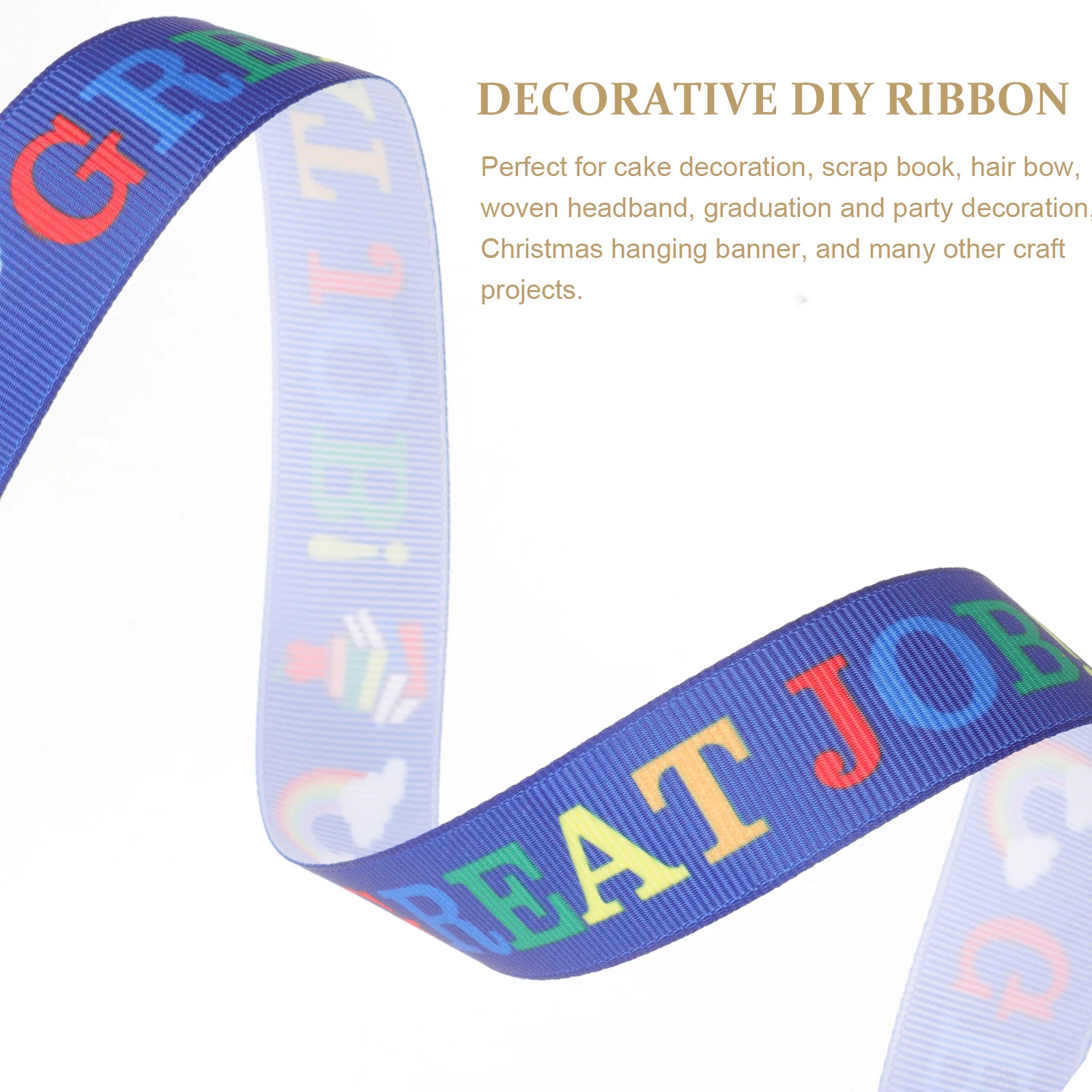 

1 Roll Polyester Gift Wrapping Ribbon Reusable Decorative Ribbon For Party Cake Diy Crafts Festival Bow Hairband Graduation
