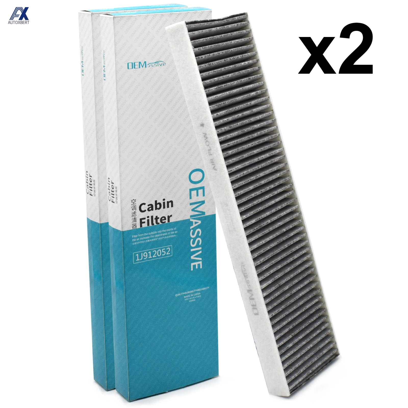 2PC Pollen Cabin Air Filter Activated Carbon For MINI Cooper Clubman Paceman R55 R56 R57 R58 R59 R60 R61 64319127516 64113422665