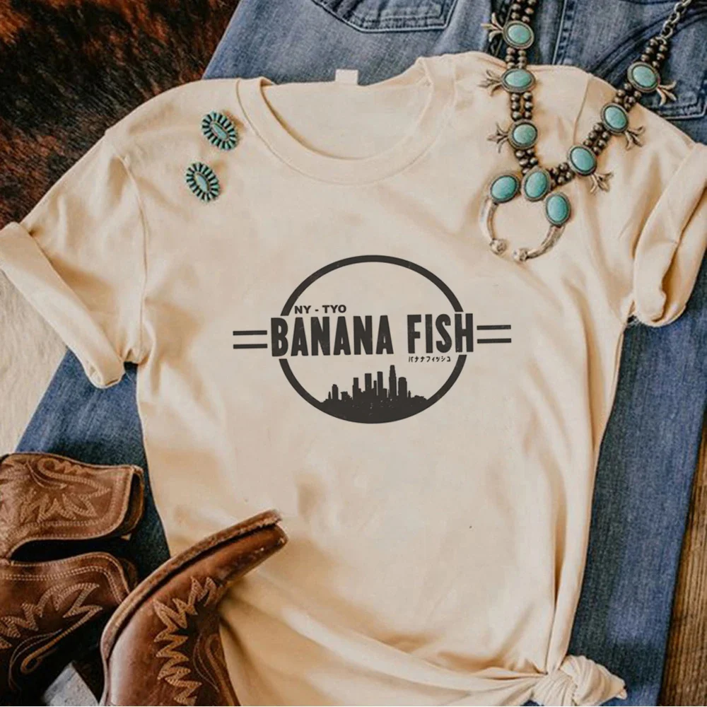 Banana Fish t shirt women graphic t shirt female funny anime manga clothes 