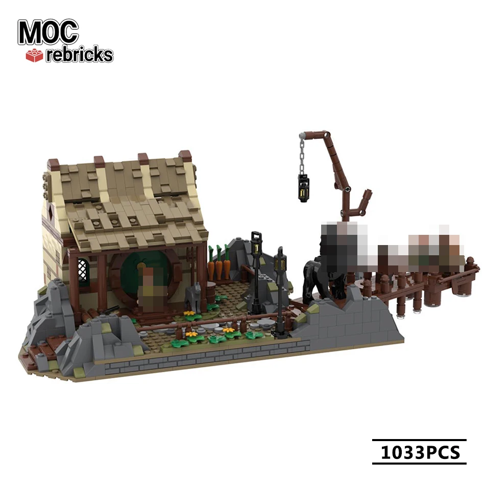 MOC-87363 Building Block Fiction Architecture Series Bucklebury Ferry DIY Model Collection Experts Technology Brick Toys Gifts