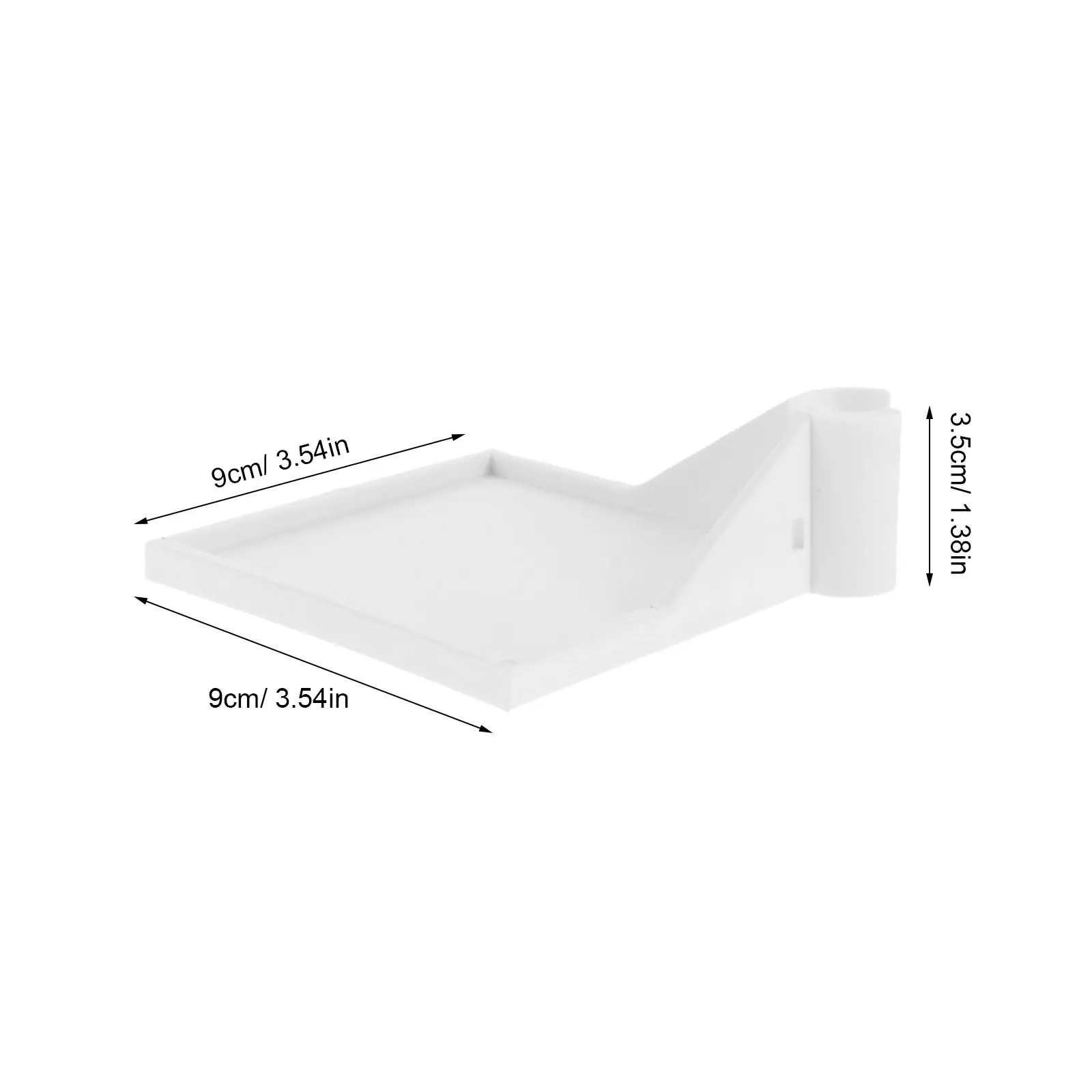 4Pcs Adjustable Grow Tent Shelf Stand Sturdy Pole Clamp Shelf for Camera Hygrometer Lights Pots Grow Tent Corner Organizer