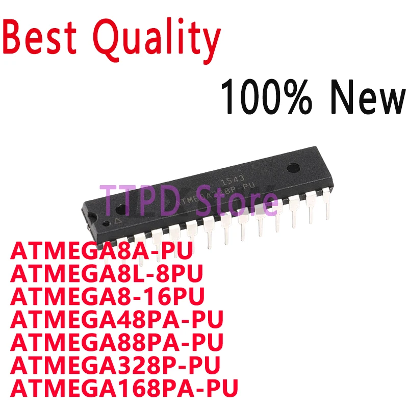 1/PCS New Original ATMEGA8A-PU ATMEGA8L-8PU ATMEGA8-16PU ATMEGA48PA-PU ATMEGA88PA-PU ATMEGA328P-PU ATMEGA168PA-PU DIP28