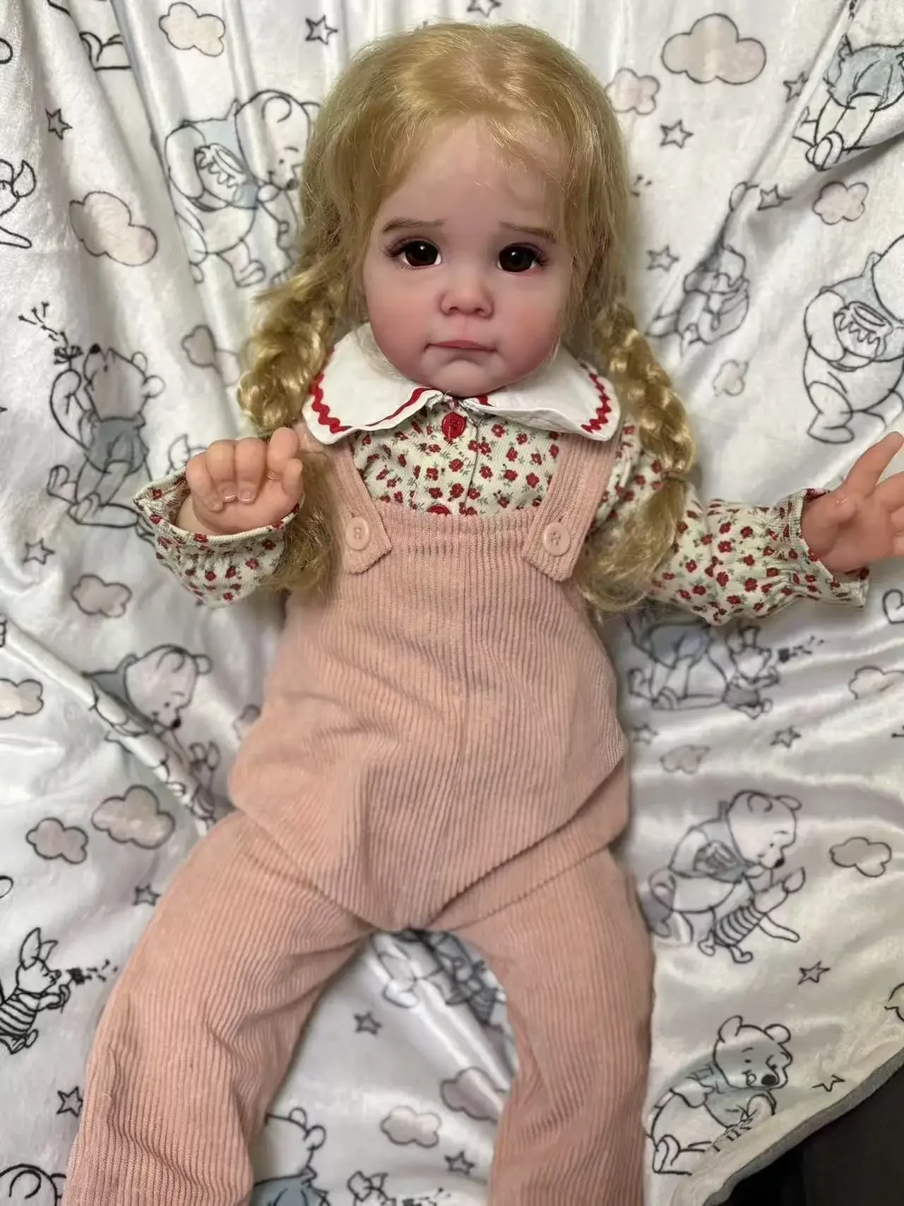 DLS Customized Limited Supply 24inch Reborn Baby Maggie With Hand-Rooted Hair Already Finished Doll Christmas Gift