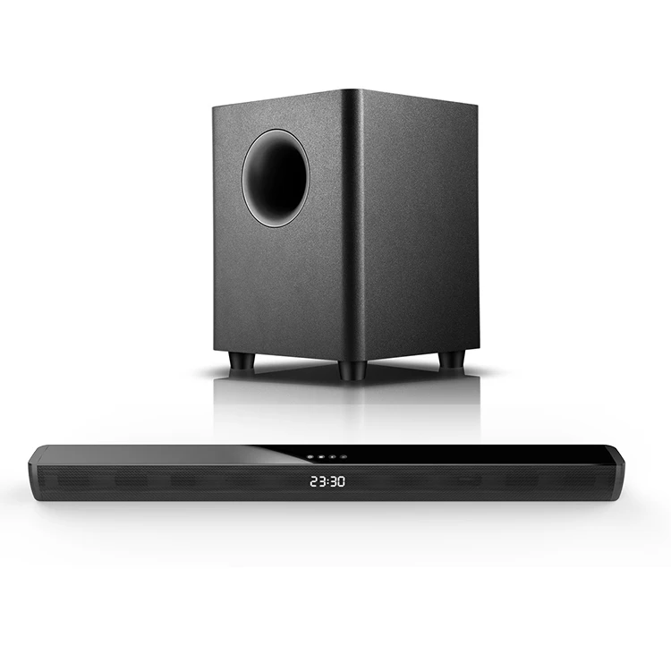 Cinema samtronic de tela plana com woofer sem fio som blaster surround estéreo tv eco parede som cinema casa