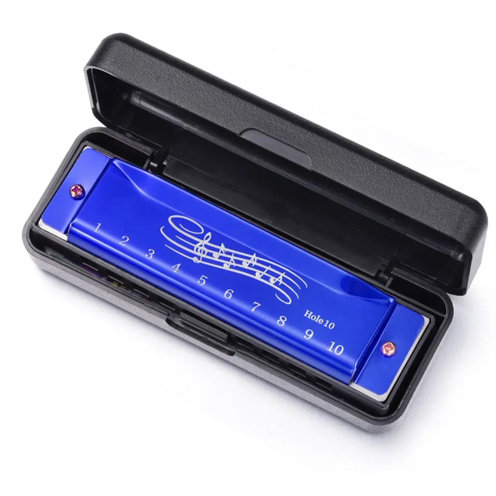 Brand New Harmonica Blues Harmonica 10 HOLE HARMONICA EASY TO LEARN ESTABLISH MUSICALITY Folk World WIDELY SPACED NOTES