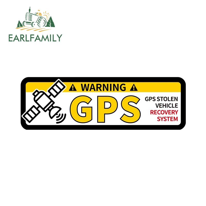 EARLFAMILY 13cm Creative Warning GPS Car Sticker Do Not Touch My Motorcycle Funny Printing Decal Vinyl Waterproof Helmet Decor