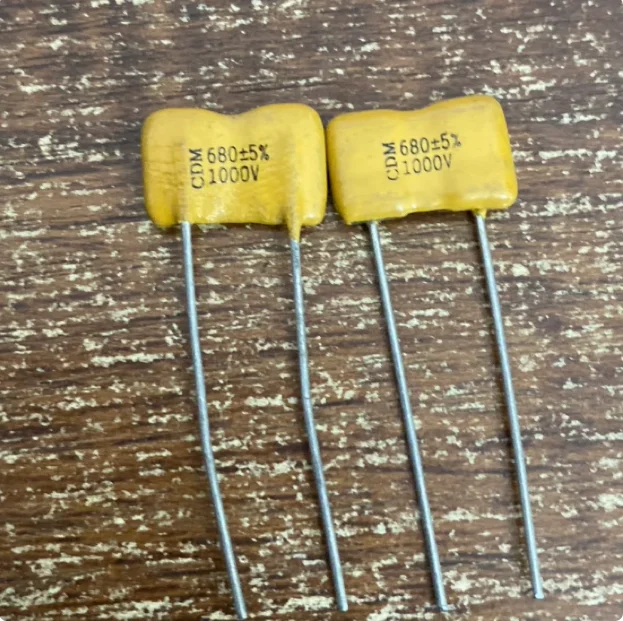 10pcs/lot original 1000V 680PF CDM 5% silver mica capacitor P10 free shipping