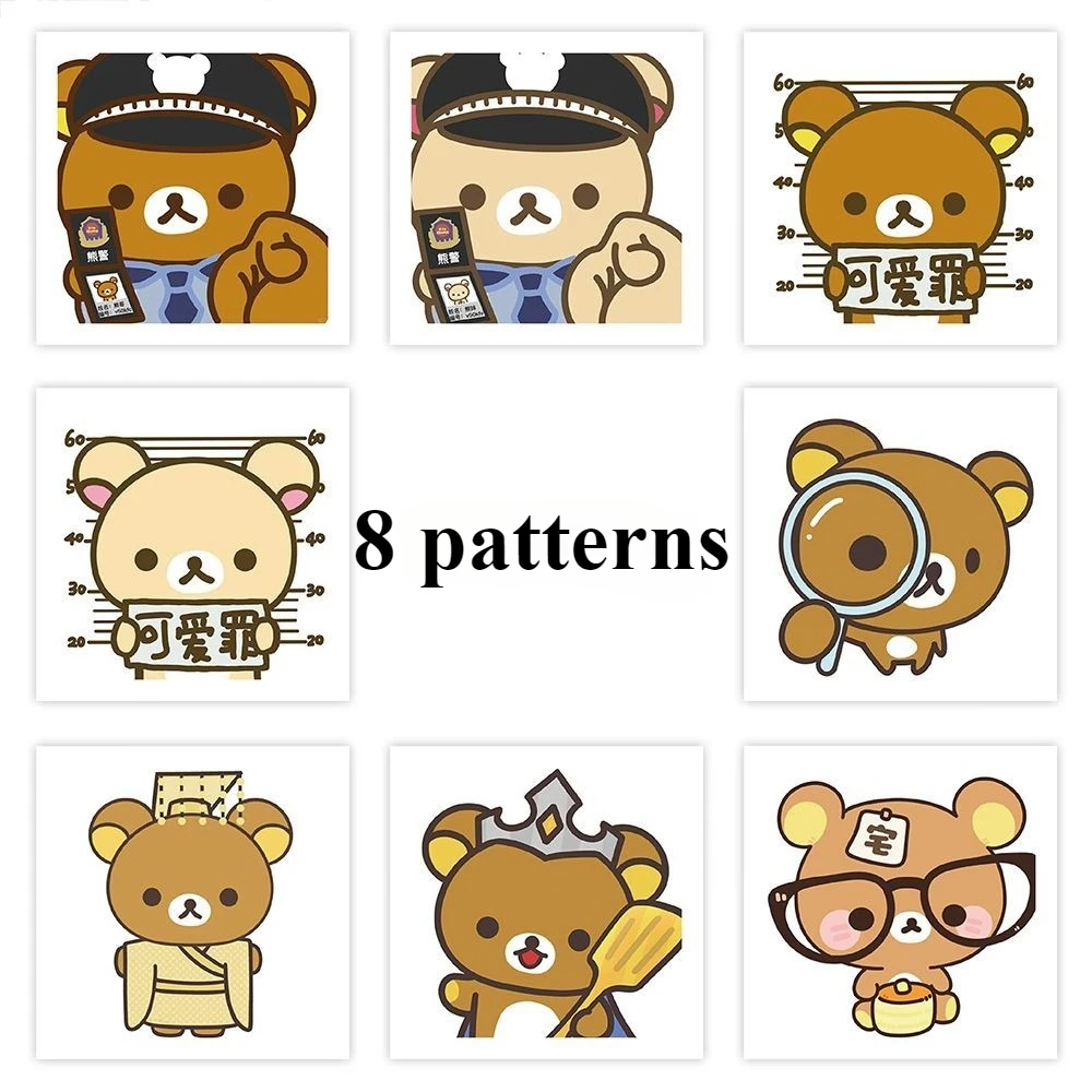 500/1000PCS Rilakkuma Kawaii Adesivi Relax Orso Forniture di Cancelleria Giocattolo Classico Tazza Notebook Paster Busta Sigillatura Decor Regalo