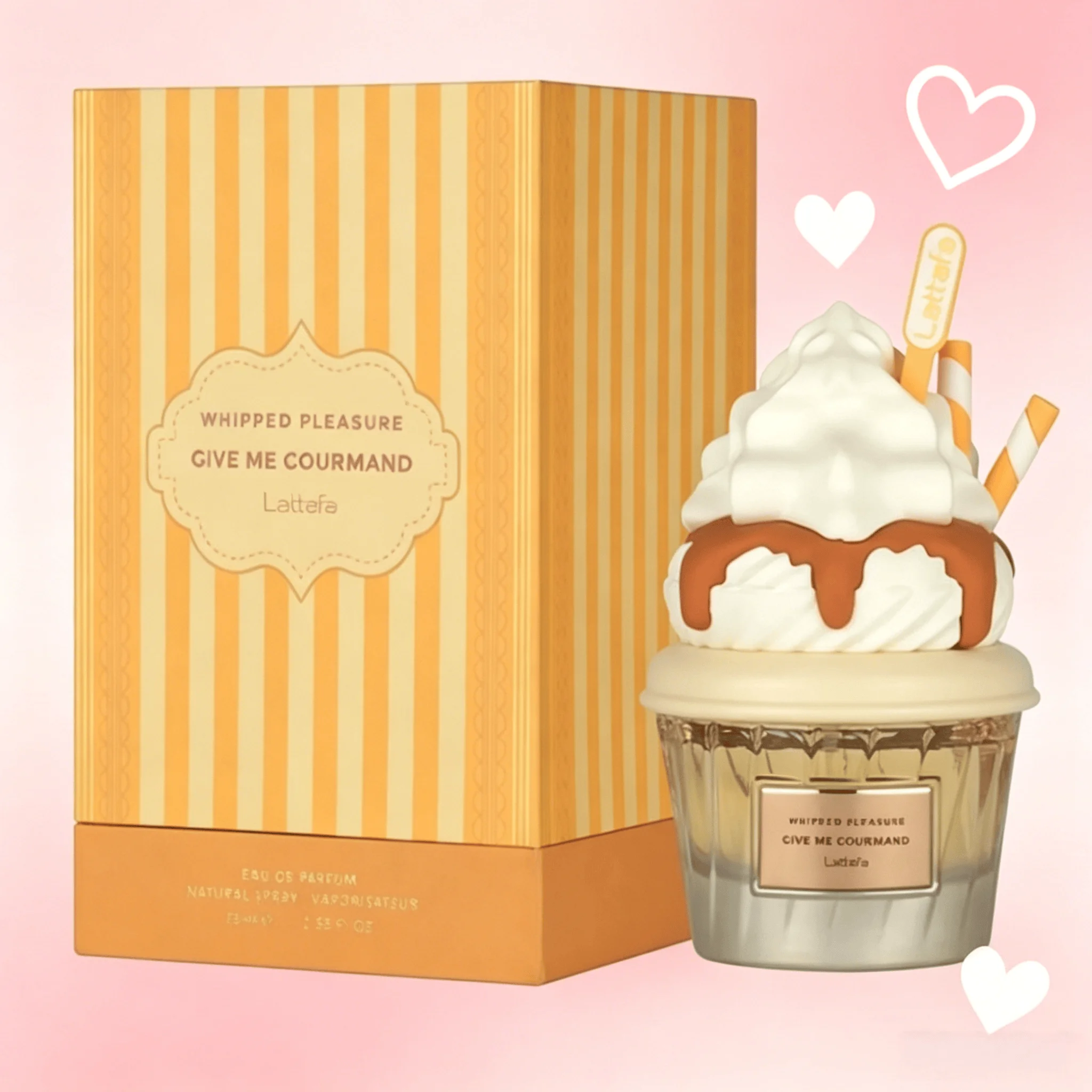 Lattafa Whipped Pleasure Eau De Parfum, Give Me Gourmand Collection, Spray Form, 75ml, Whipped Cream, Caramel & Vanilla Scent, Long-Lasting Suitable For Dating, Parties And Business The Perfect Gift For Holiday view 3