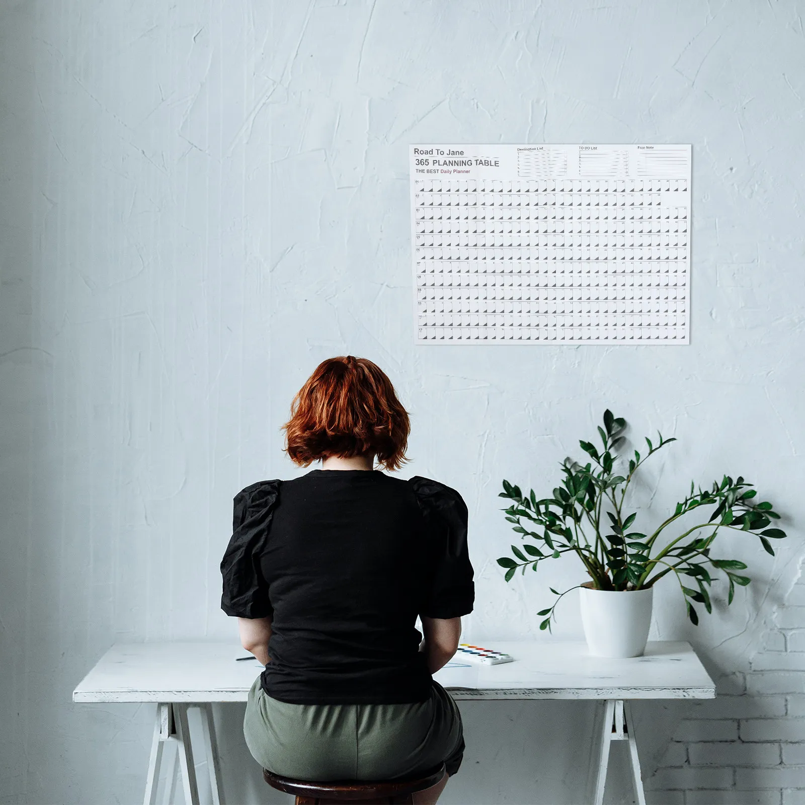 

Large Yearly Wall Calendar Paper Planner 2024 Daily Schedule Sheet Practical Planning Organizer Yearly Wall Calendar