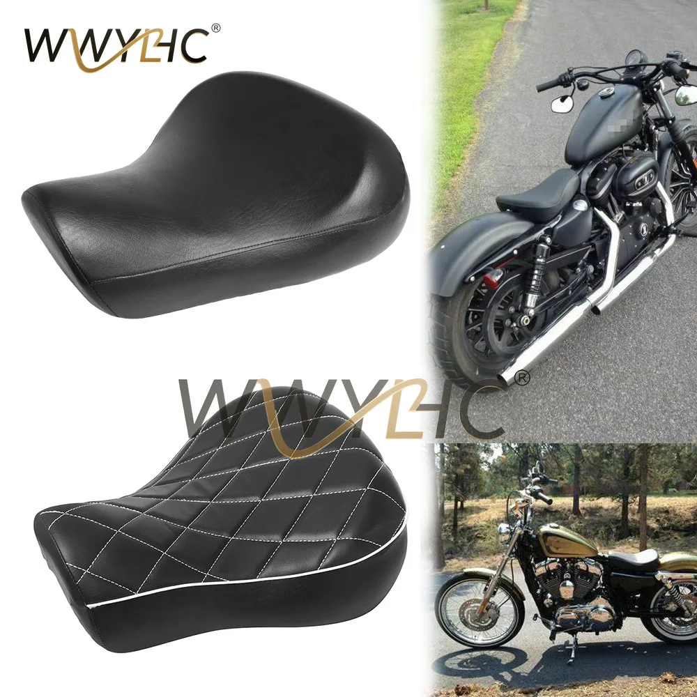 Suitable for XL883/1200 Modified Black, Front Seat Cushion, Front Seat Bag 1983-2003
