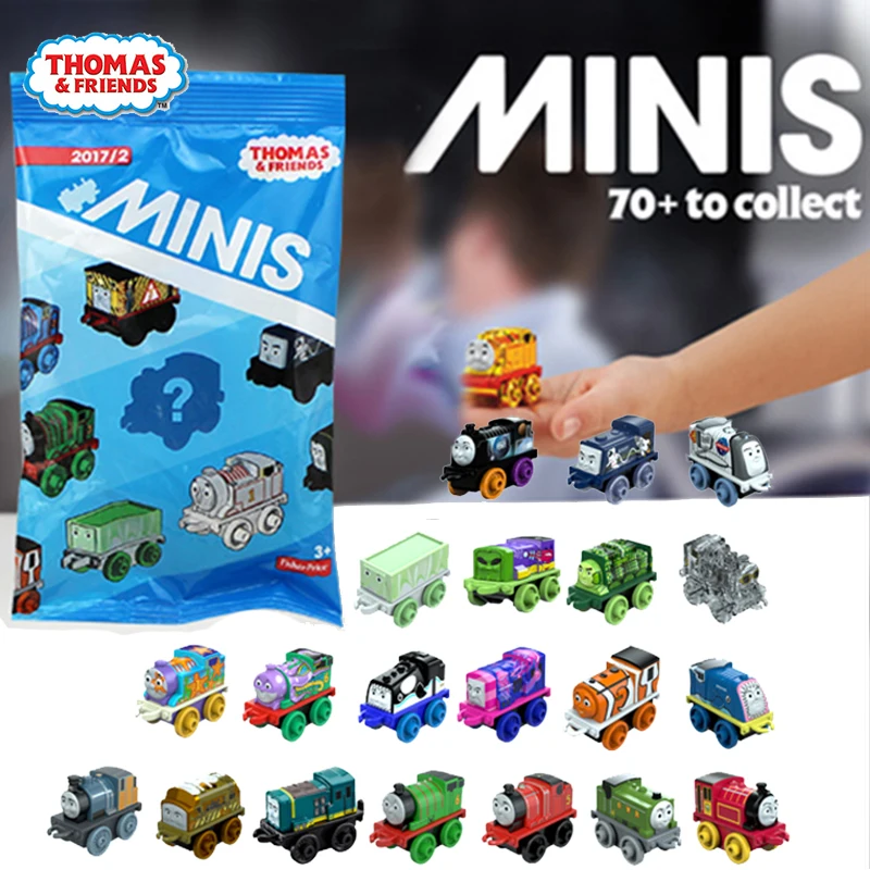 Original Thomas & Friends MINIS 4cm Car Trains Building Connectable Locomotive Kids Pocket Toys for Boys Multi Limited Edition