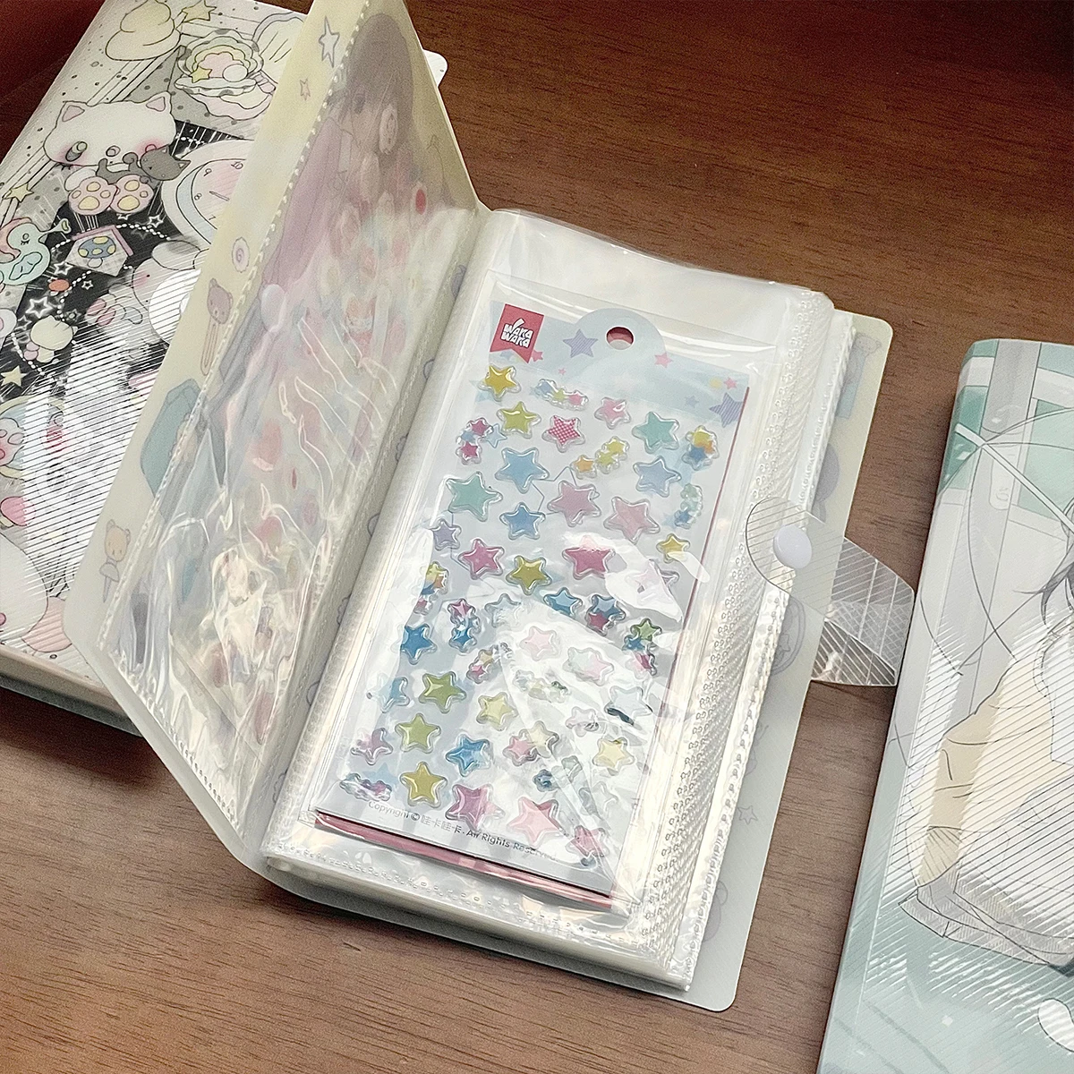 WAKAWAKA A5 half Storage Album Kawaii Animal Folder Cute Sticker Storage 40 Pages for Scrapbooking Material Storage