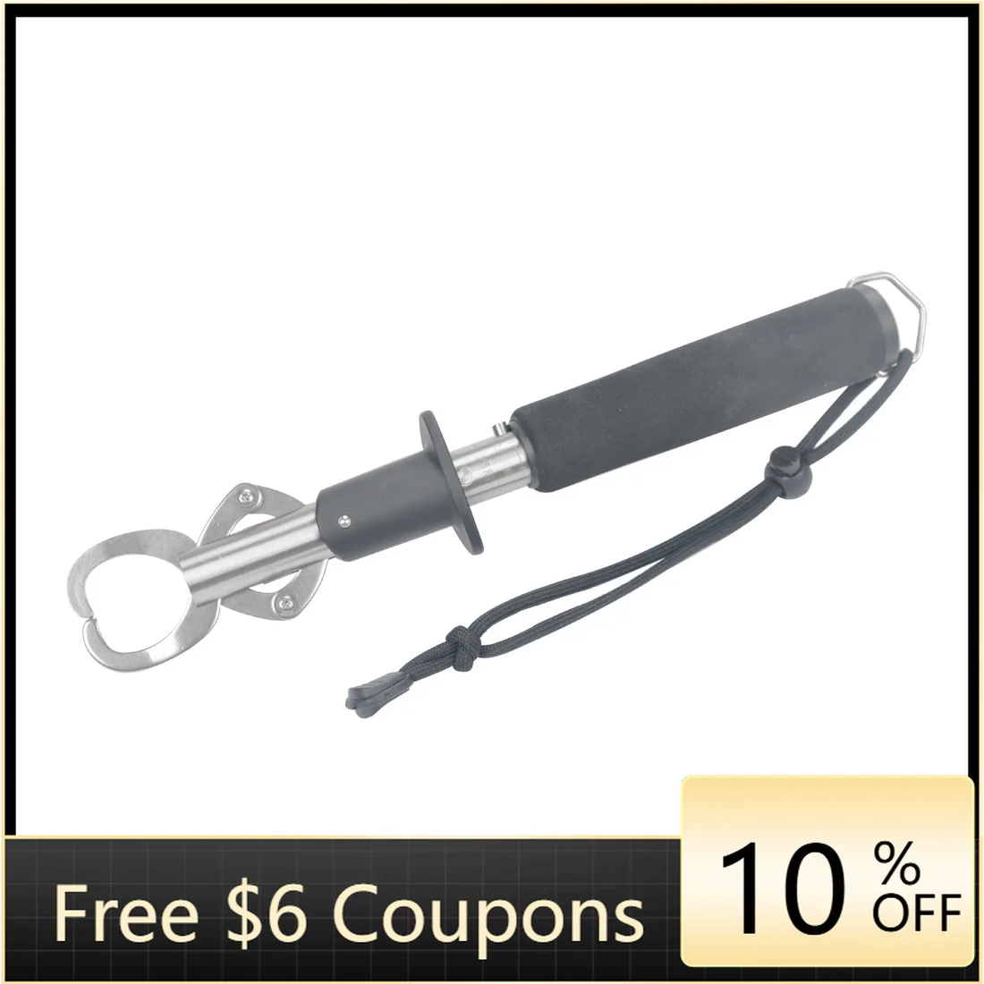 New 25kg Weight Scale Fish Lip Grip Holder Portable Stainless Steel Fishing Grip