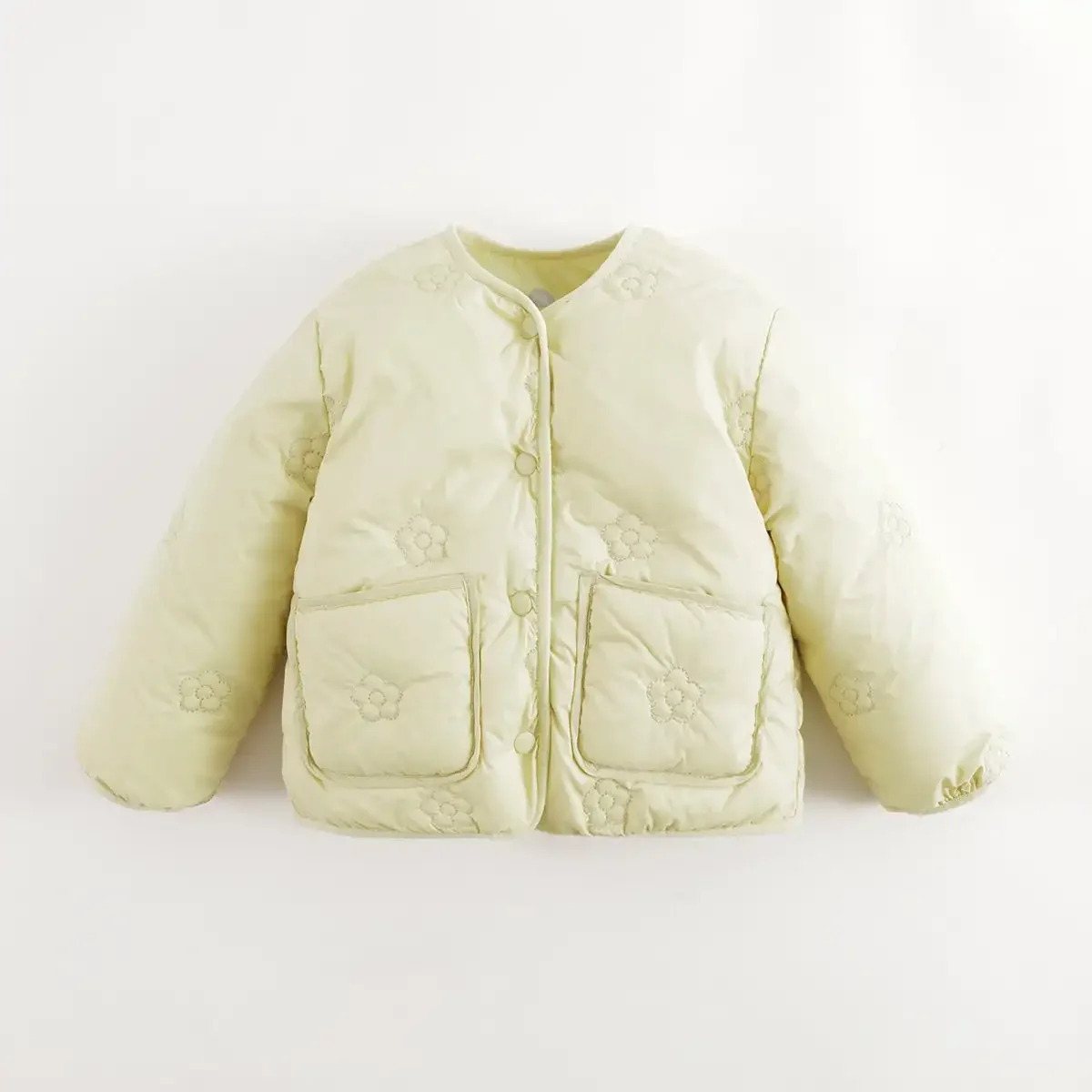 MARC&JANIE Girls Floral Quilted Ultralight Warm Down Jacket for Winter French Series 232025